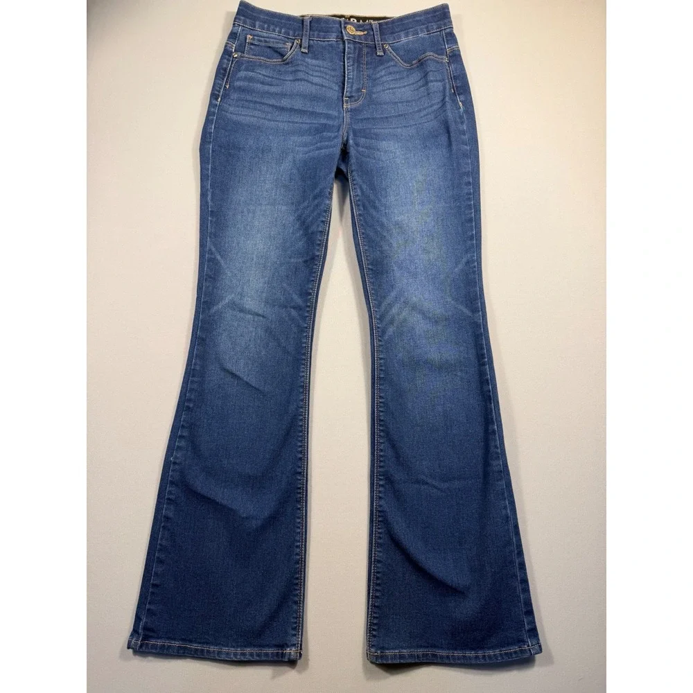 White House Black Market WHBM Bootcut Flare Jeans Blue Medium Wash Size 2S